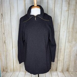 Vintage Escada Margaretha Ley Wool Cashmere Gray Sweater